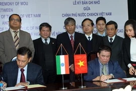 Panorama de la signature. (Photo: Bich Ngoc/AVI)