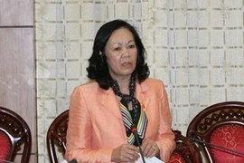 Trương Thị Mai, présidente de la Commission chargée des affaires sociales de l'AN. (Photo: Phuong Hoa/QVI)