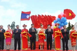 Cérémonie d'inauguration du poste frontalier international de La Lay, 25 juin à Quang Tri. (Source : VNA) 