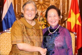 La vice-présidente reçoit la princesse de Thaïlande. (Source: VNA)