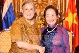 La vice-présidente reçoit la princesse de Thaïlande. (Source: VNA)