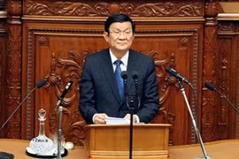 Le président Truong Tan Sang au Japon. Photo : VNA