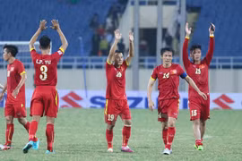 Le Vietnam a progressé de cinq rangs au classement de la FIFA du mois d'avril. (Photo: Minh Chiến/Vietnam+)