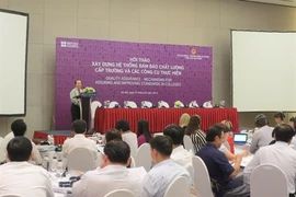 Colloque international sur la qualité de la formation professionnelle, le 7 mai à Hanoi. (Source : VNA)