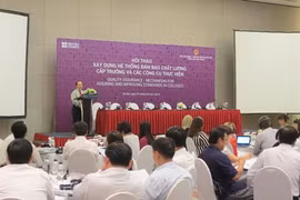 Colloque international sur la qualité de la formation professionnelle, le 7 mai à Hanoi. (Source : VNA)