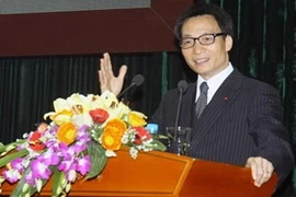 Le vice-Premier ministre Vu Duc Dam (Source: VNA)
