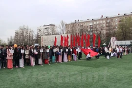 Les jeux sportifs des étudiants vietnamiens en Russie. (Photo: Duy Trinh/Vietnam+)