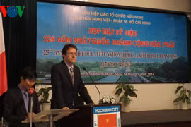 Le consul général de la France à Ho Chi Minh-Ville, Fabrice Mauries, lors de la cérémonie pour la célébration de la fête nationale de la France. Photo : VOV