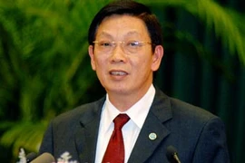 Le président du Comité populaire de Hanoi, Nguyên Thê Thao. 