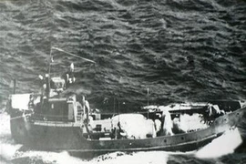 Un "bateau non immatriculé" sur la piste Ho Chi Minh maritime. (Source: Internet)