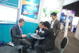 Stand du Viettel Core à AfricaCom 2014. (Nguồn: Nguyen Đuc/Vietnam+)