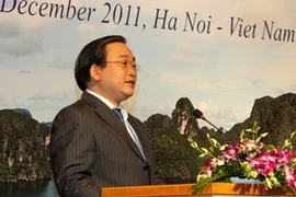 Le vice-Premier ministre Hoang Trung Hai à la 3e conférence ministérielle de l'ASEAN sur les minerais (Photo: Hoang Lam/AVI) 