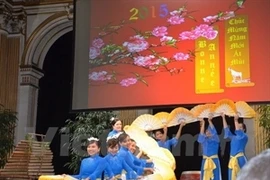 Célébrer le Têt de l'année de la Chèvre 2015 à Paris . Photo/VNA