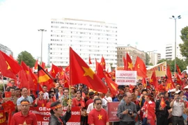 La manifestation des Vietnamiens à Berlin (Source: VNA)