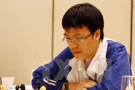 Le grand maître d'échecs vietnamien Le Quang Liem. Photo: VNA