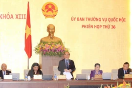 La 36e session du Comité permanent de l'Assemblée nationale. (Photo: An Đăng/VNA)