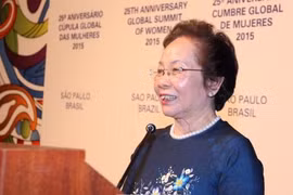 a vice-présidente du Vietnam Nguyên Thi Doan. Photo/VNA