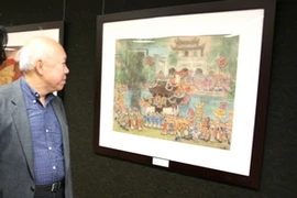 Des peintures sur soie présentées à Paris 