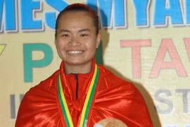 Nguyen Thi Yen remporte une médaille d'or en pencak silat. (Source: VNA)
