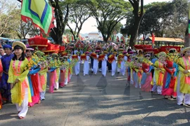 Binh Dinh fête l'anniversaire de la victoire de Ngoc Hoi-Dong Da. Source: VNA