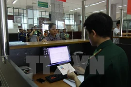 A la porte-frontalière de Lao Cai. (Source : VNA)