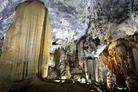 Un coin de la grotte Thien Duong de Quang Binh. (Photo: Huy Hung/AVI)