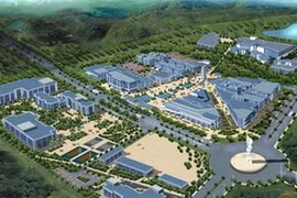 Le modèle de conception du Centre aérospatial du Vietnam à Hoa Lac. (Source: Internet)