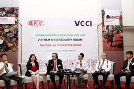 Les agronomes et businessmen lors du forum sur la sécurité alimentaire à Hô Chi Minh-Ville (Photo: Hoang Hai/AVI)