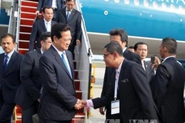Le Premier ministre Nguyen Tan Dung.arrive en Malaisie. Source: VNA 