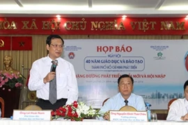 Point presse sur les «40 ans d’éducation et de formation à Hô Chi Minh-Ville», le 11 novembre dans la mégapole du Sud. Source: VNA