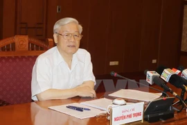 Le Secrétaire général du Parti communiste du Vietnam Nguyen Phu Trong.