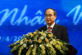 Le vice-Premier ministre, Nguyên Thiên Nhân à la célébration du 50e anniversaire de la CCIV, vendredi à Hanoi. Photo : Huy Hung/VNA