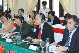 Les délégués au 3e Dialogue entre le Parti communiste du Vietnam et le Parti social-démocrate d'Allemagne (Photo: An Đăng/VNA)