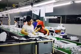 Une chaîne de production dans le complexe high-tech de LGE à Hai Phong. Photo: Baodautu