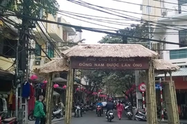 Le projet de préservation et de restauration de la rue Lan Ông vise à sauvegarder les maisons typiques de la rue, à mettre en valeur la médecine traditionnelle vietnamienne. Photo : Ngoc Diêp/VNA/CVN