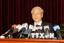 Le secrétaire général du PCV, Nguyen Phu Trong (Source: VNA)