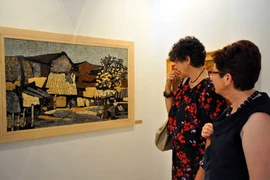 L'exposition de laques poncées du Vietnam à Venise(Source: baotintuc.vn)