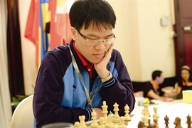 Lê Quang Liêm a été, en 2013, le premier Vietnamien à devenir champion du monde de blitz. Photo : Quang Nhut/VNA