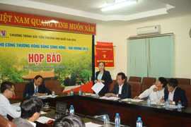 Le point presse sur l'organisation de la foire industrielle et commerciale du delta du fleuve Rouge-Hai Duong 2013 (Source: Internet)