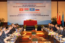 Le 4e cycle de négociation entre le Vietnam et l'Alliance douanière. (Source: VNA)