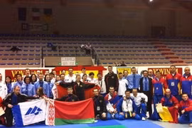 Les sportifs de Vovinam lors les Championnats d'Europe de Vovinam 2012 (2e édition). (Photo: Ngu Bình/Vietnam+) 