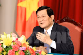 Le président de la République Truong Tân Sang participera au Sommet Asie-Afrique à Jakarta et sera présent à la cérémonie commémorant les 60 ans de la conférence de Bandung et les 10 ans du nouveau partenariat Asie-Afrique à Bandung, du 22 et 24 avril. Ph