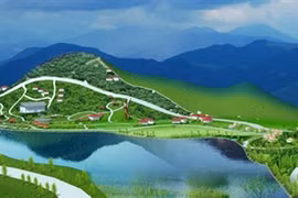 Maquette de l’école d’enseignement du savoir-vivre Outward Bound Vietnam et d’écotourisme dans la province de Vinh Phuc