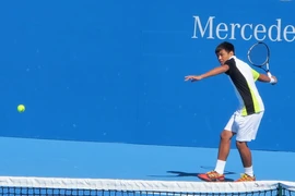 Le tennisman vietnamien Ly Hoang Nam s'est qualifié la 2e fois en deux semaines pour les quarts de finale des tournois juniors. Photo : Internet