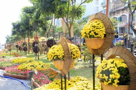 La rue florale d'Hô Chi Minh-Ville. Photo: VNA