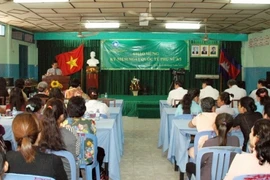 Meeting de célébration de la 104e Journée internationale des Femmes à Phnom Penh. Photo : Internet