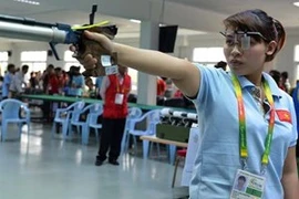 La tireuse Pham Minh Chau. (Source: VNA)