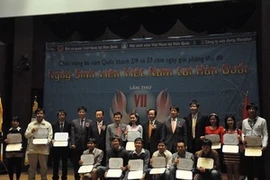 Fête des étudiants vietnamiens en R. de Corée.(Photo: Viet Cuong/AVI)