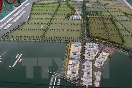 La maquette de la zone VSIP Quảng Ngãi. (Photo : Thanh Long/VNA)