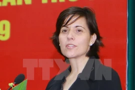 Mme l'ambassadeur de Hongrie au Vietnam, Torda Eszter. (Source : VNA)